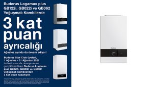 Buderus'tan ağustos ayına özel ayrıcalıklar!