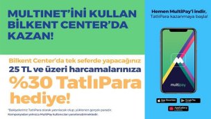 Bilkent Center AVM'de Multinet alışverişleri hediye dolu!