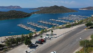 Antalya Kaş'a yapılan seyir terası tamamlandı