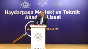 Depreme karşı güçlendirilen Haydarpaşa Mesleki ve Teknik Anadolu Lisesi açıldı