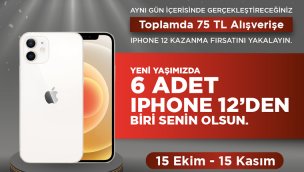 14 Burda AVM 6 adet iPhone 12 kazandırıyor