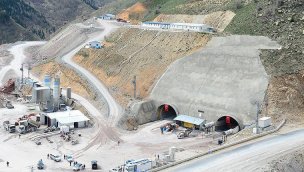 Eğribel Tüneli çalışmalarında sona gelindi!