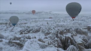 Kapadokya'da kış turizmi hareketli geçiyor!