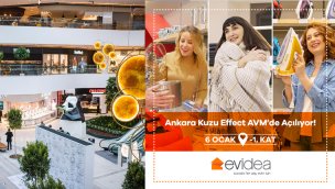 Evidea, Kuzu Effect AVM'de açılıyor!
