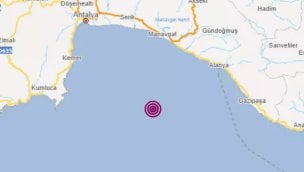 Alanya'da 5.3 büyüklüğünde deprem!