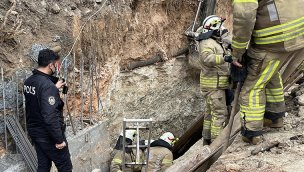 Avcılar'da inşaat alanında göçük meydana geldi
