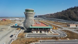 Rize-Artvin Havalimanı'nın üst yapı inşaatında sona yaklaşıldı