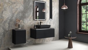 Kale Lotus Banyo Mobilyası modern ayrıntıları sadelikle yorumladı