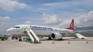 Tokat Yeni Havalimanı'na 'Tokat' isimli ilk yolcu uçağı indi