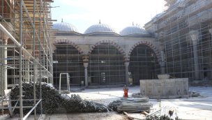 Selimiye Camisi'nde restorasyon devam ediyor