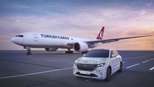 Turkish Cargo, Togg’u kış testleri için Arjantin’e taşıdı