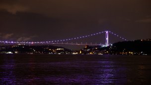 FSM Köprüsü, Dünya Alzaymır Günü için mor renge büründü