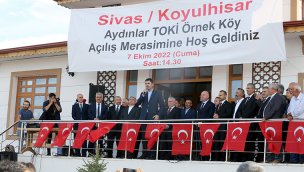 Bakan Kurum, Sivas'ta "TOKİ Örnek Köy" açılış törenine katıldı