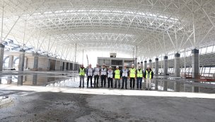 Kayseri Havalimanı Yeni Terminal Binası inşaatında çalışmalar devam ediyor