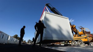 Adıyaman'da geniş bir alana konteyner kent kuruluyor