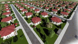 TOKİ'nin Erzincan'da inşa ettiği köy evleri