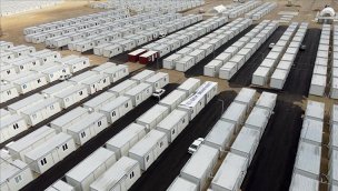 DEİK'in Elbistan'da kurduğu konteyner kentte yaşam başladı