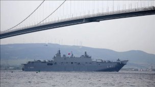 TCG Anadolu Çanakkale Boğazı'ndan geçti!