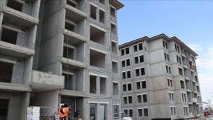 İslahiye'deki TOKİ deprem konutlarında örnek daire tamamlandı!