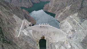 Yusufeli Barajı ve HES'te su yüksekliği 145 metreyi aştı!