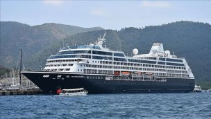 Marmaris'e kruvaziyerle 613 turist geldi!