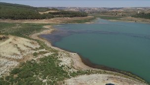 Tekirdağ'daki Yazır Barajı'nın su seviyesi yüzde 15'e düştü