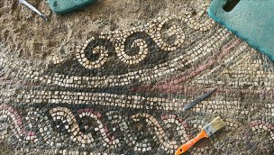 Pompeipolis Antik Kenti'ndeki 1800 yıllık mozaikler ortaya çıkarılıyor