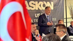 Bakan Özhaseki, ABD'de Türk iş insanlarıyla bir araya geldi!