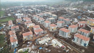 Hatay Hassa'da deprem konutlarının inşası sürüyor!