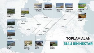 Türkiye'de 184,5 bin hektar uluslararası öneme sahip sulak alan bulunuyor