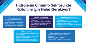 Çimento sektöründe hidrojenin rolü değerlendirildi