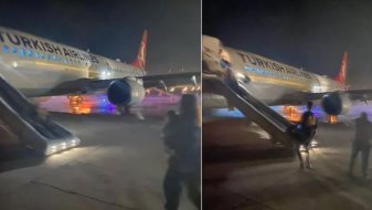 THY'nin İstanbul-Hatay seferini yapan uçağın tekeri patladı