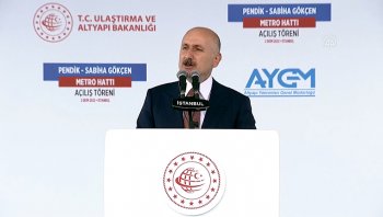 Bakan Karaismailoğlu Pendik-Sabiha Gökçen Havalimanı Metro Hattı Açılış Töreni'nde konuştu