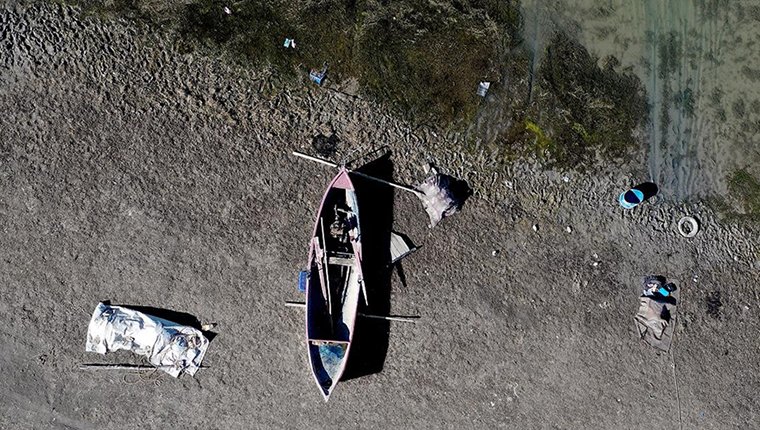 Konya'da kuraklığın etkisiyle baraj ve göller dip seviyeleri gördü