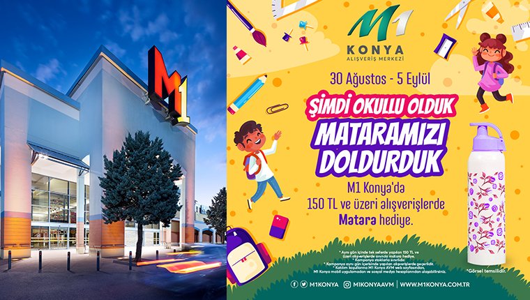 M1 Konya AVM'den Okula Dönüş kampanyası!