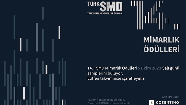 TürkSMD 14’üncü Mimarlık Ödülleri sahiplerini buluyor