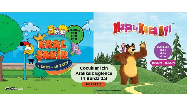 14 Burda AVM’de ücretsiz çocuk etkinlikleri başlıyor