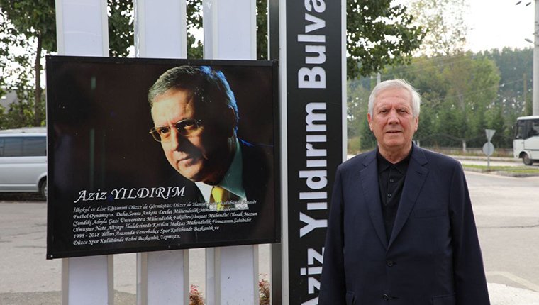 Aziz Yıldırım'ın ismi Düzce'de bir bulvara verildi