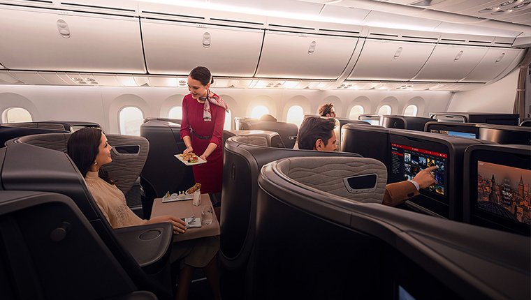 THY, kıtalar arası business uçuşlarında ikram servisini yeniden başlatıyor