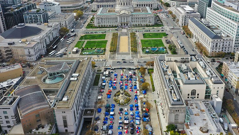 San Francisco'da evsizlerin sokaklarda yaşamı