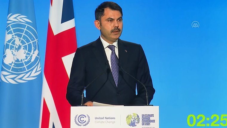 Bakan Kurum, COP26 Zirvesi'nde konuştu