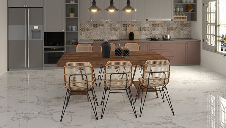 QUA Granite'in Creme Blanc serisiyle yaşam alanlarında zarafet! 