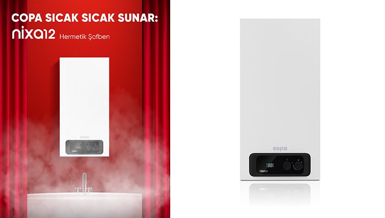 COPA Nixa12 Şofben ile kesintisiz sıcak su konforu!
