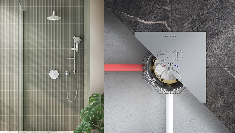 Artema duş bataryaları banyo keyfini teknolojiyle buluşturdu!