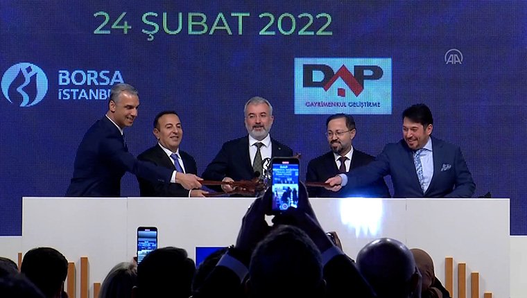 Borsa İstanbul'da gong Dap Gayrimenkul için çaldı