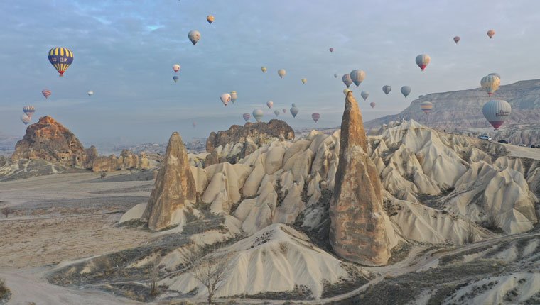 Kapadokya'ya turist akını!