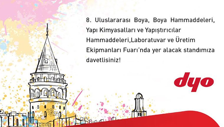 DYO, Paintistanbul & Turkcoat Fuarı’nda yerini alıyor