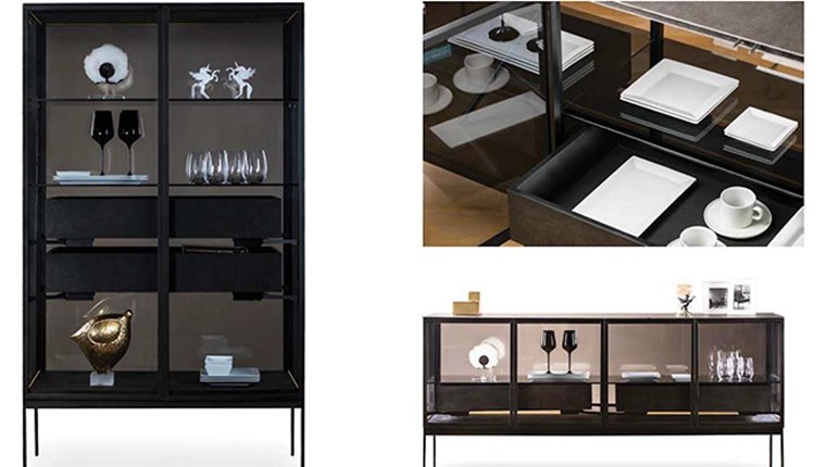 Rapsel Mobilya Nube G serisiyle cam ve metalin mükemmel uyumu!