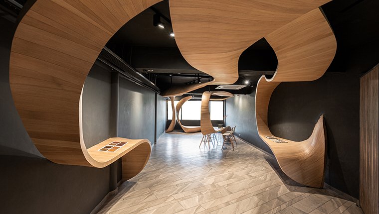 Dalgalı tasarımlar mekanlara ferahlık katıyor!