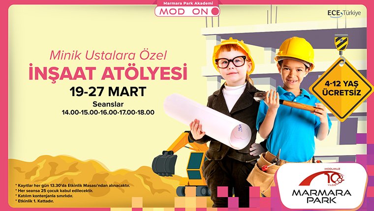 Marmara Park AVM'den minik inşaatçılara özel atölye